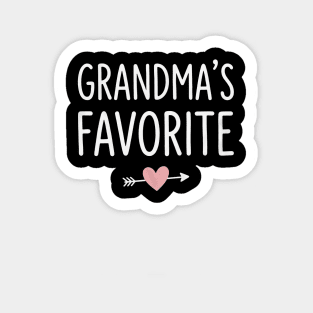 Grandma's Favorite Gift Idea For Grandparents Sticker